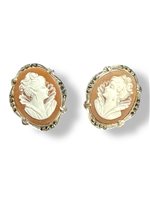 Earrings Mandile 1922 Woman Cammei antichi in Silver Conchiglia 2MORCM21.2